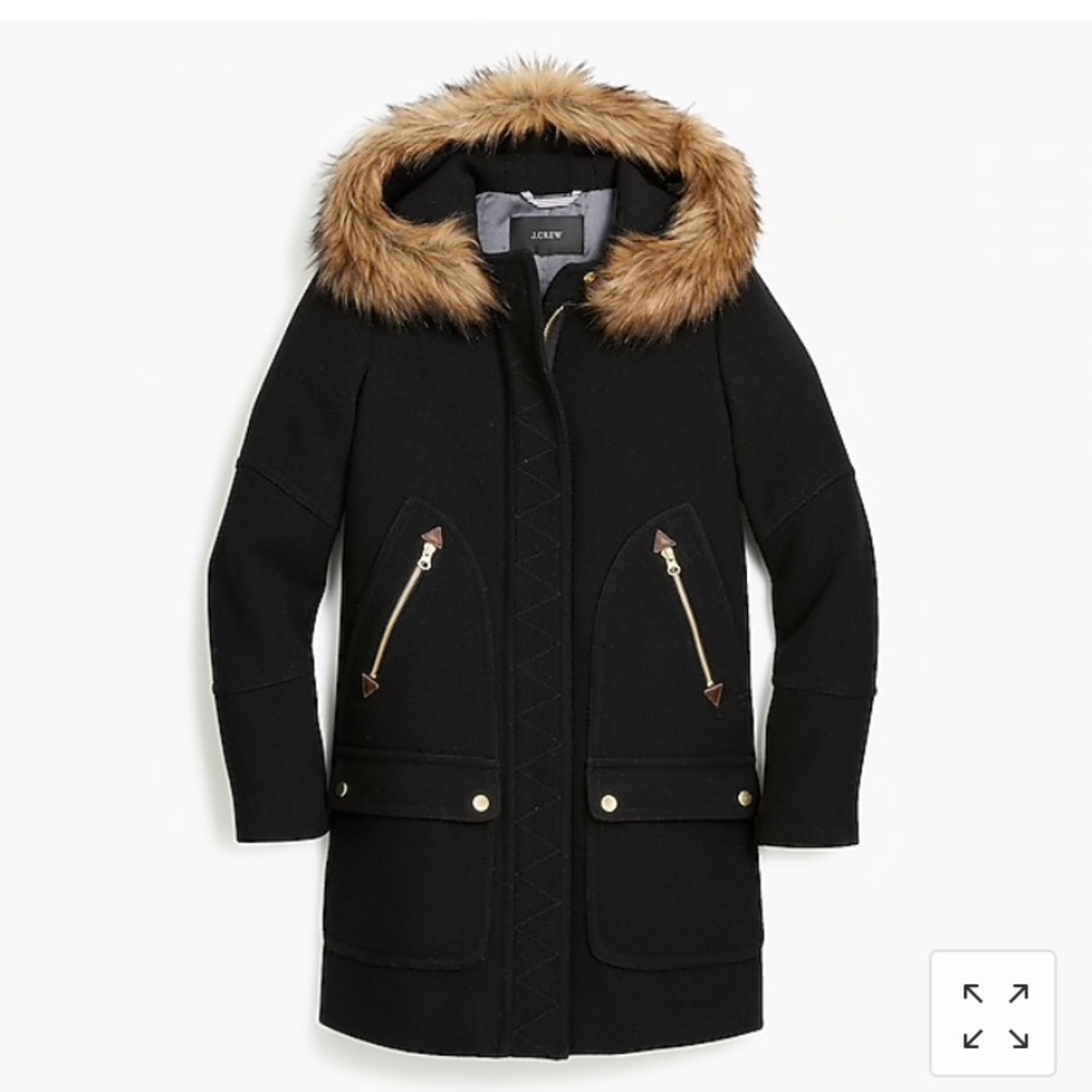 NWT! J.Crew Chateau parka sz 10